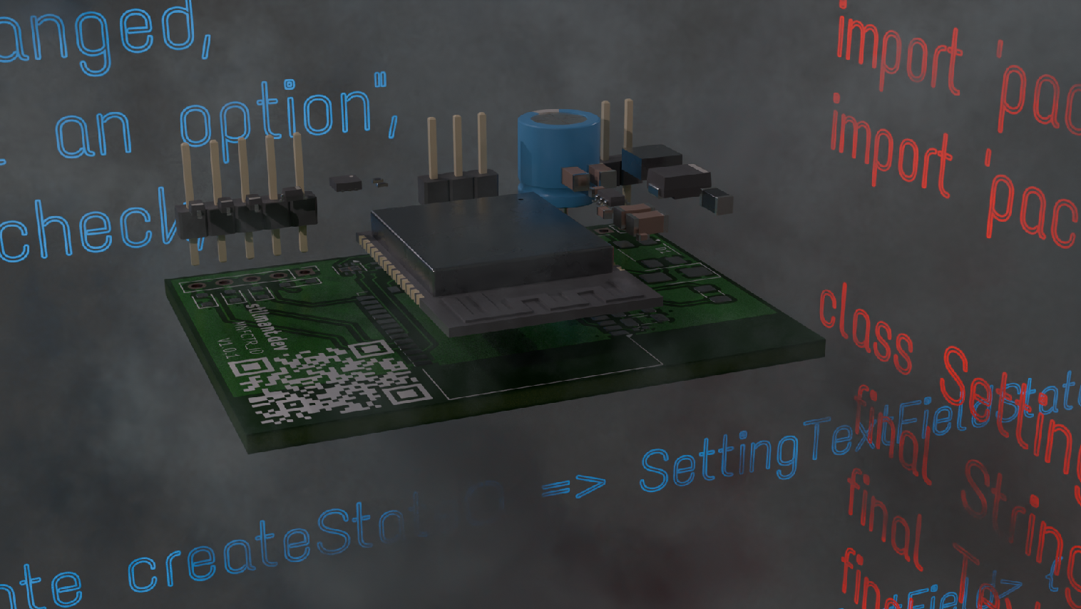 Animate KiCAD PCB in Blender